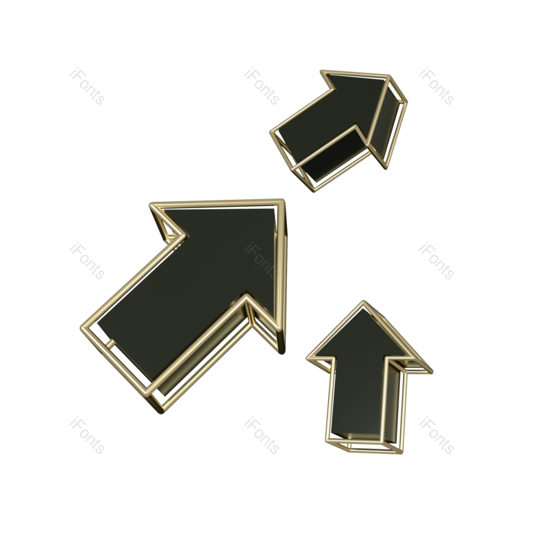 箭头图片,立体元素,小元素PNG,免抠素材